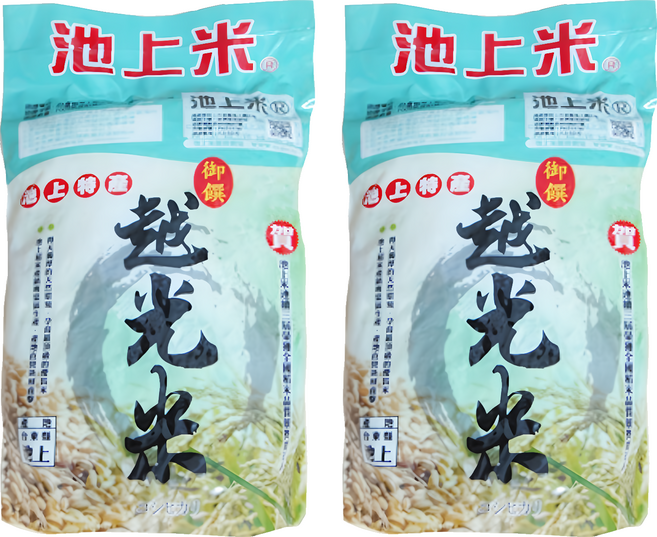池上特產越光米, 700g, 2包, CNS一等