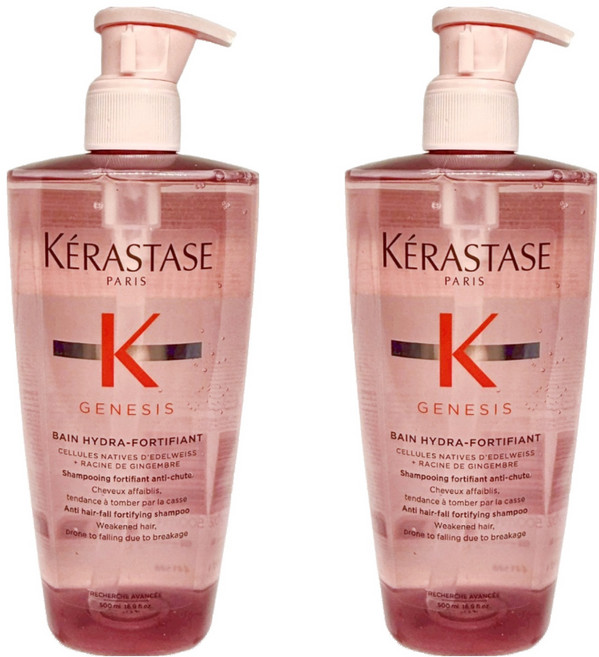 KERASTASE 巴黎卡詩 粉漾芯生髮浴洗髮精 清爽型, 500ml, 2瓶