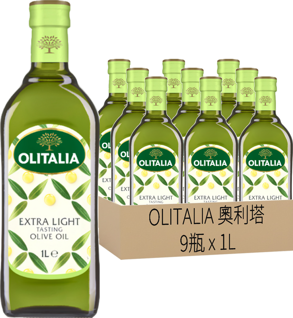 OLITALIA 奧利塔 精緻橄欖油, 1L, 9瓶