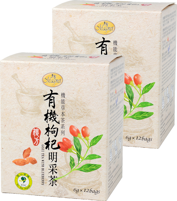 Magnet 曼寧 枸杞明采茶, 6g, 12包, 2盒