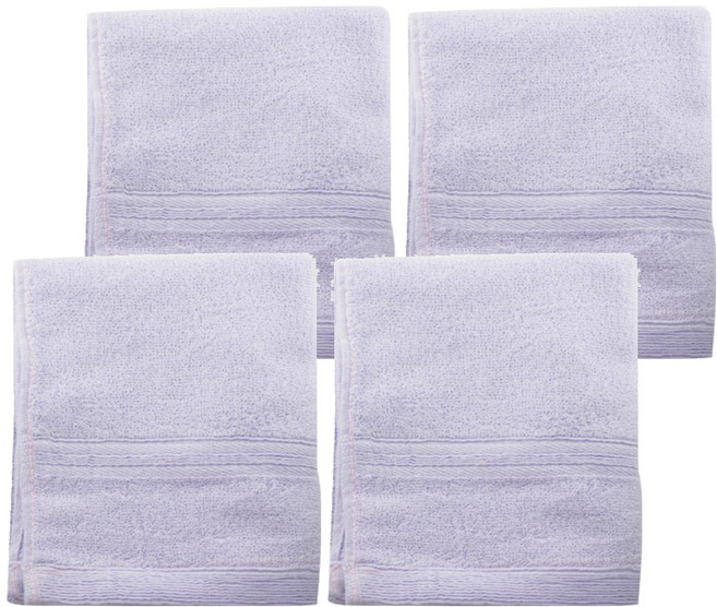 non-no 儂儂 細柔毛巾 #26022 33 x 77cm 棉紗, 紫色, 4條