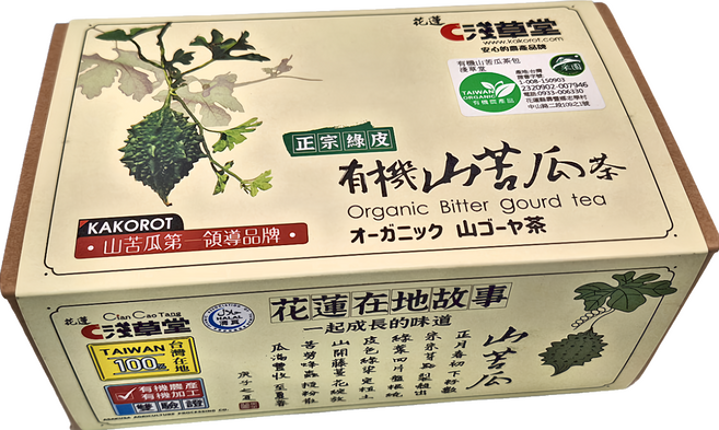 KAKOROT 淺草堂 有機山苦瓜茶, 3g, 12包, 1盒