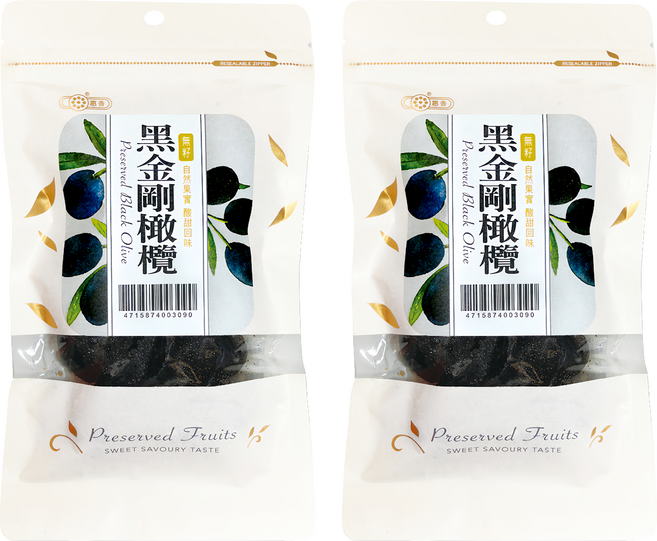 惠香 無籽黑金剛橄欖, 130g, 2包