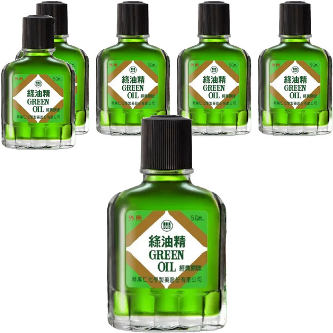 新萬仁 GREEN OIL 綠油精 5g, 6瓶