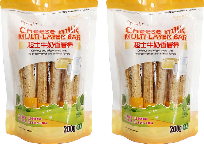 御之味 起士牛奶香層棒, 200g, 2袋