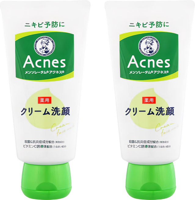MENTHOLATUM 曼秀雷敦 Acnes 抗痘洗面乳, 130g, 2條