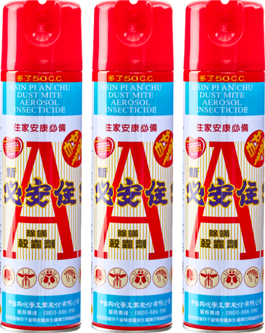 必安住 除蹣殺蟲劑, 600ml, 3瓶