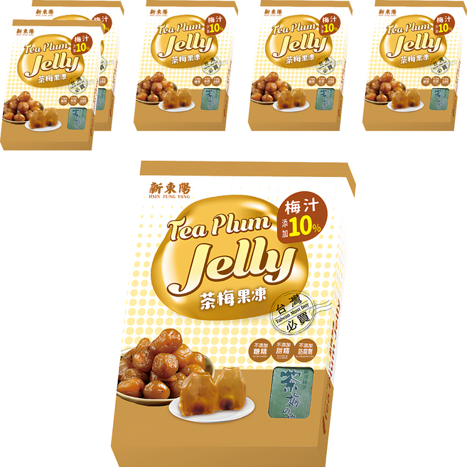 新東陽 台灣果品 茶梅凍, 500g, 6盒
