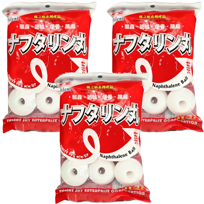 TALENT 天嶸 風之腦防蟲劑 有孔 T-015, 375g, 3入