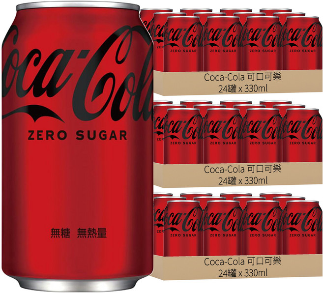 Coca-Cola 可口可樂 Zero, 330ml, 72罐