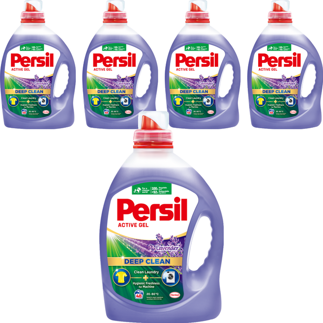 Persil 寶瀅 台灣公司貨 深層酵解洗衣凝露 薰衣草, 2.2L, 5瓶