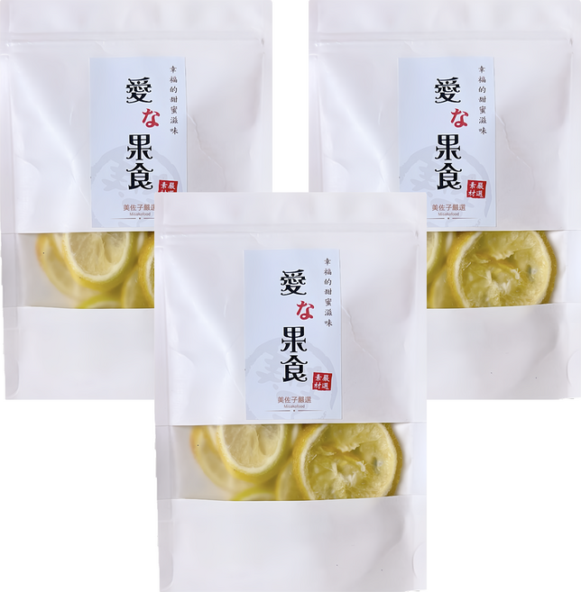 MISAKO 美佐子 嚴選海味系列 香水檸檬乾, 3包, 80g