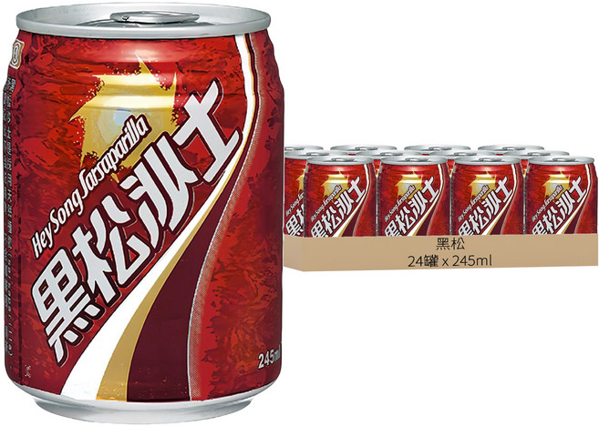 黑松 沙士, 245ml, 24罐