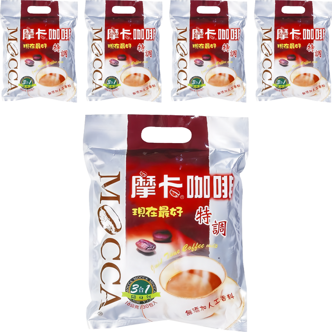 MOCCA 摩卡 特調咖啡, 16g, 30包, 5袋