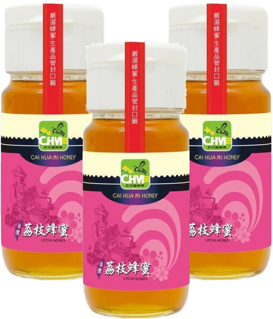 彩花蜜 台灣嚴選荔枝蜂蜜, 700g, 3瓶