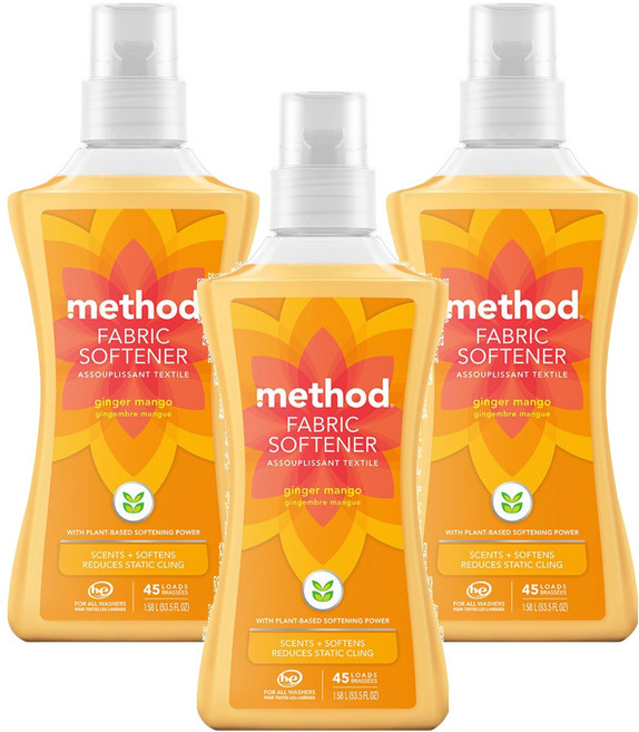 method 美則 智慧環保衣物柔軟精 夏日甜心, 1580ml, 3瓶