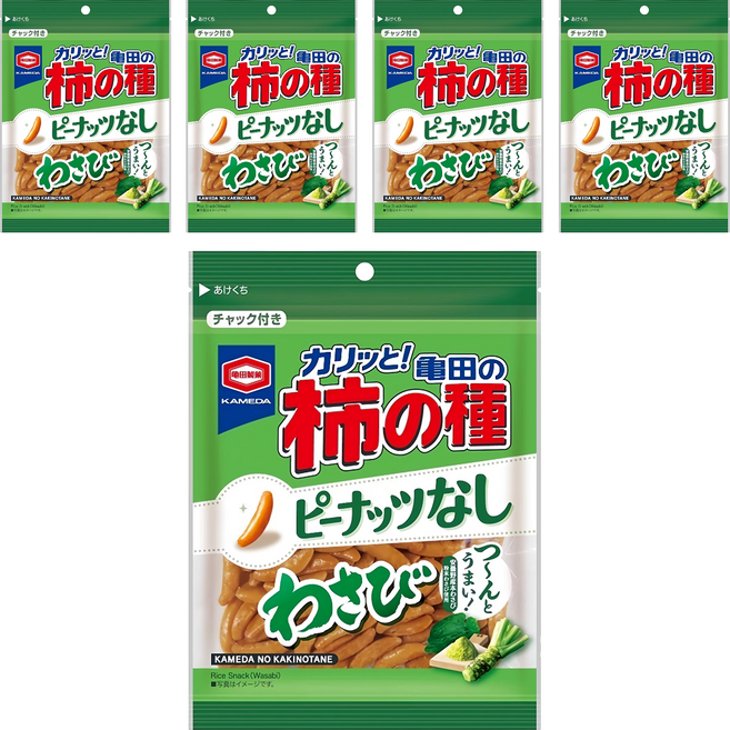 龜田製菓 柿之種 米果, 5包, 91g