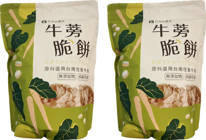 佳里區農會 牛蒡脆餅 原味, 80g, 2個
