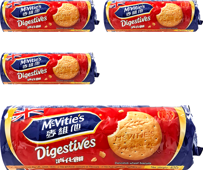 McVitie's 麥維他 消化餅, 400g, 4包