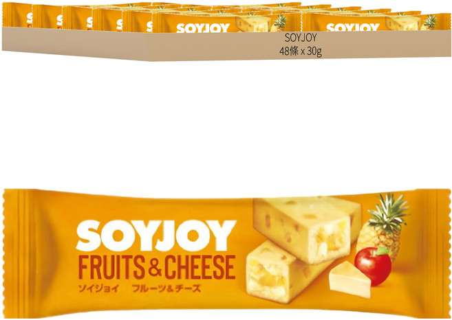 SOYJOY 大豆營養棒 水果起司口味, 30g, 48條