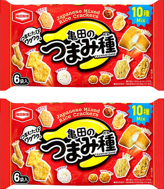龜田製菓 つまみ種 綜合米果, 120g, 2包