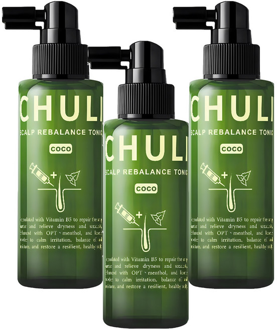 Chuli 初梨 可可B5 全效頭皮調理噴霧, 3個, 60ml