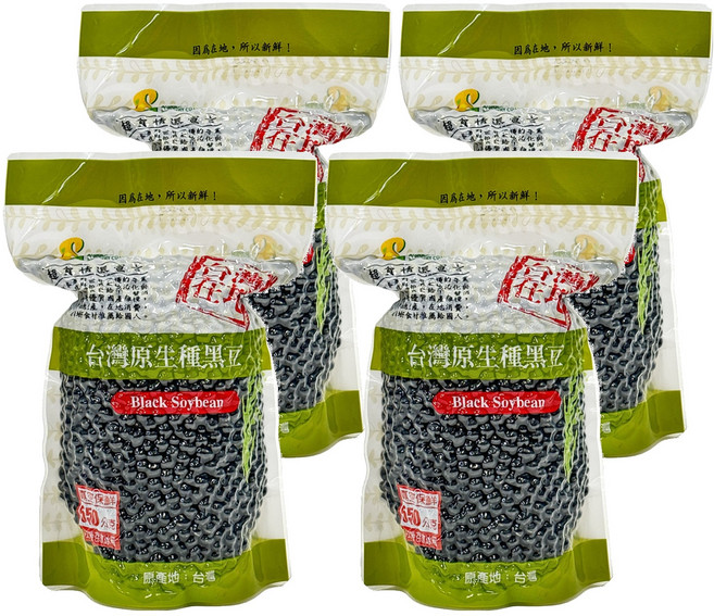 超賀 原生種黑豆, 550g, 4包