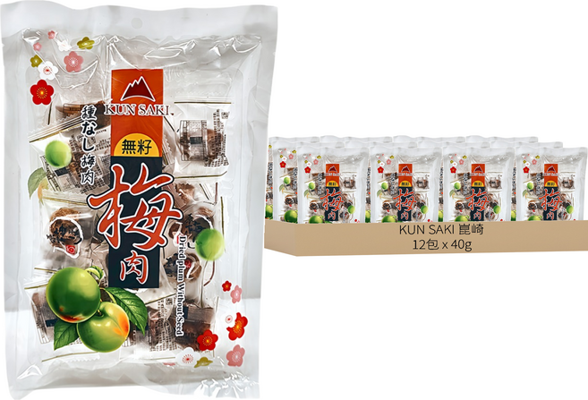 KUN SAKI 崑崎 日式梅肉, 40g, 12包