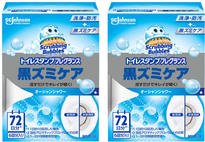 SC Johnson 莊臣 Scrubbing Bubbles 抗黴菌馬桶清潔凝膠 海洋香氛, 38g, 2盒