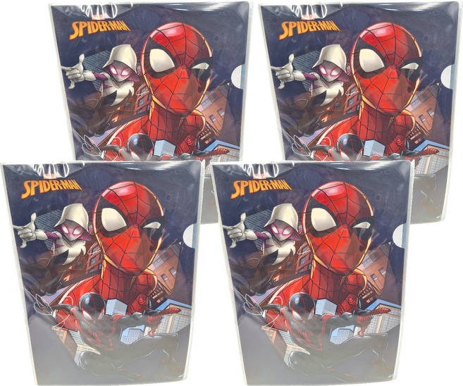 MARVEL 漫威 SPIDER-MAN 蜘蛛人 強力L型夾 MPF39-1 6入, 大臉深藍色, 4組