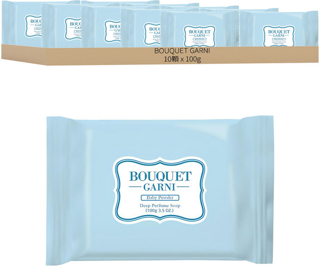 BOUQUET GARNI 香氛皂 Baby Powder 嬰兒爽身粉, 100g, 10顆