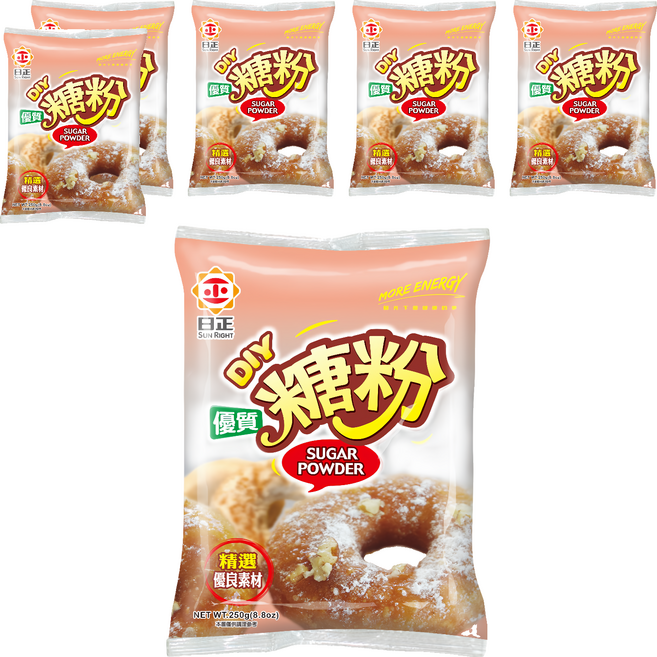 日正食品 優質糖粉, 250g, 6包