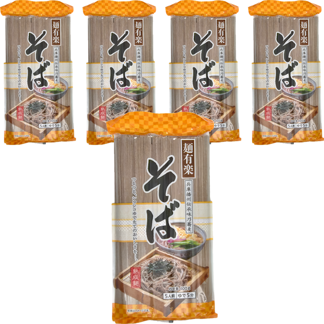 麵有樂 播州蕎麥麵, 400g, 5包