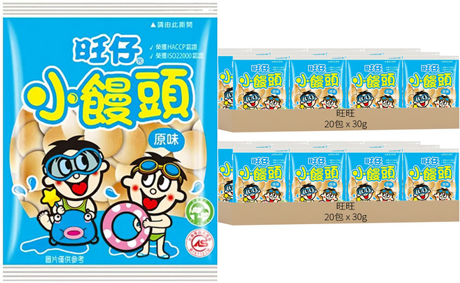 旺旺 旺仔小饅頭 原味, 30g, 40包