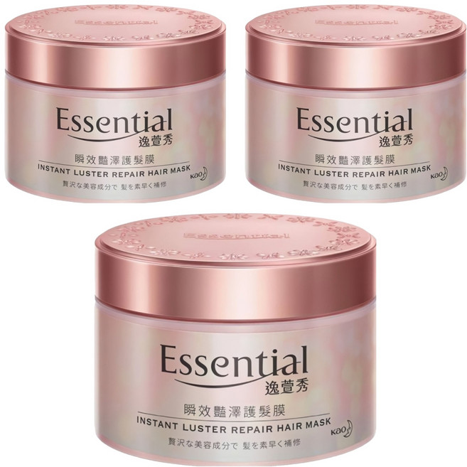 DSEssential 逸萱秀 台灣公司貨 瞬效豔澤護髮膜, 180g, 3瓶