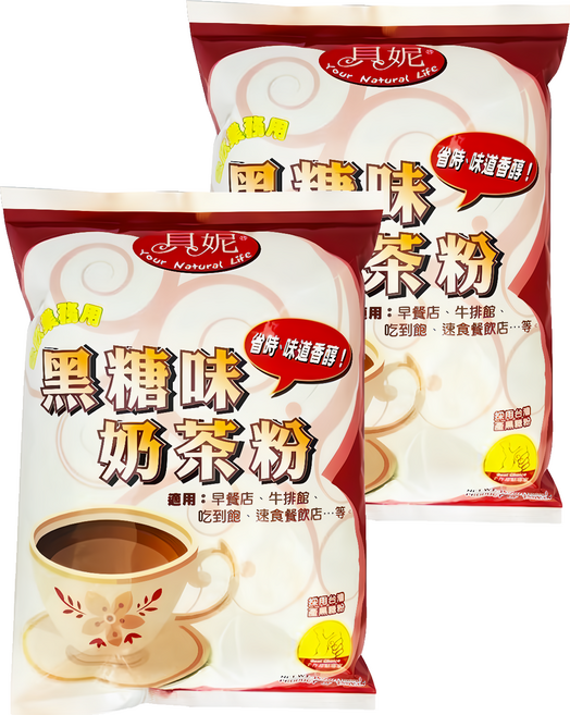 貝妮 黑糖味奶茶粉, 1kg, 1包, 2包