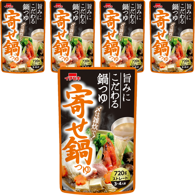 ICHIBIKI 一引 火鍋高湯底 鰹魚昆布風味, 720g, 5包