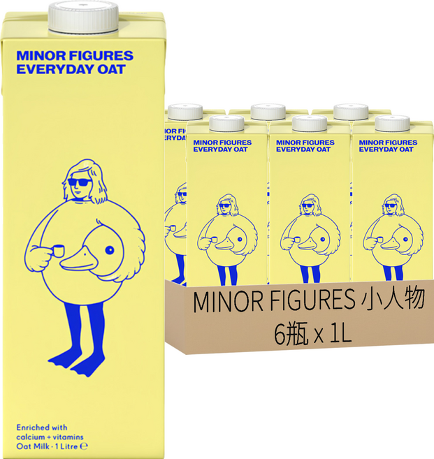MINOR FIGURES 小人物 每日燕麥奶, 1L, 6瓶