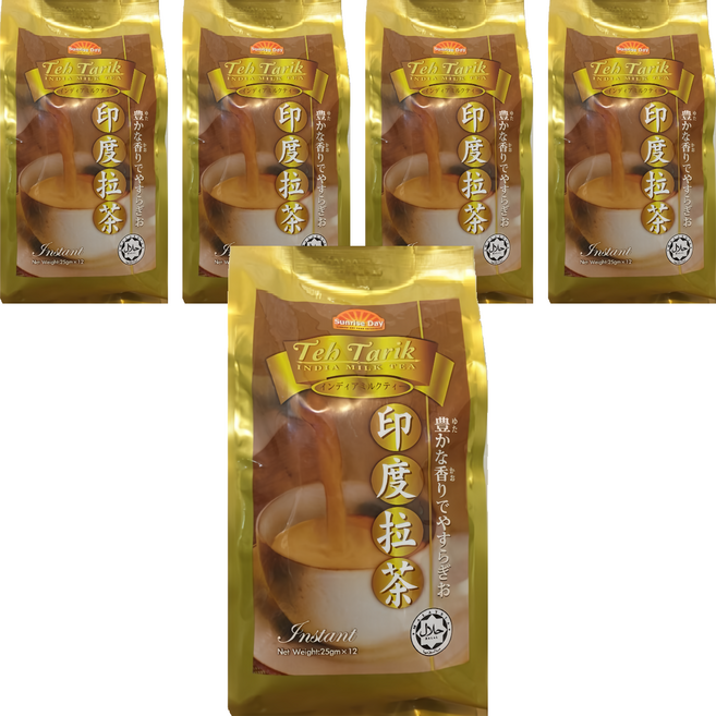 Sunrise Day 初陽 印度拉茶, 25g, 12包, 5袋