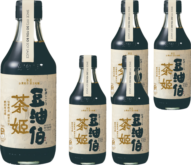 豆油伯 茶姬釀造醬油, 300ml, 5瓶