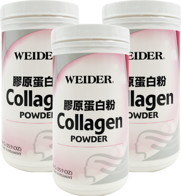 WEIDER 威德 膠原蛋白粉, 450g, 3罐