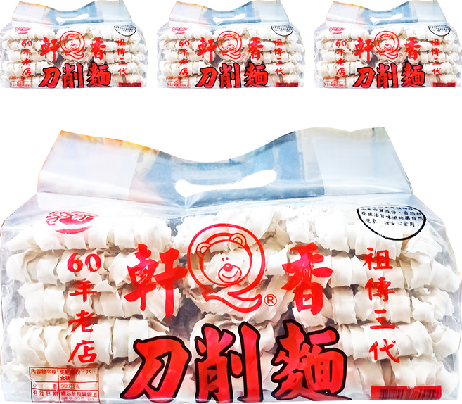 軒香 刀削麵, 900g, 4包