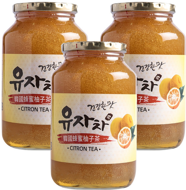 韓國蜂蜜柚子茶, 1kg, 1罐, 3罐