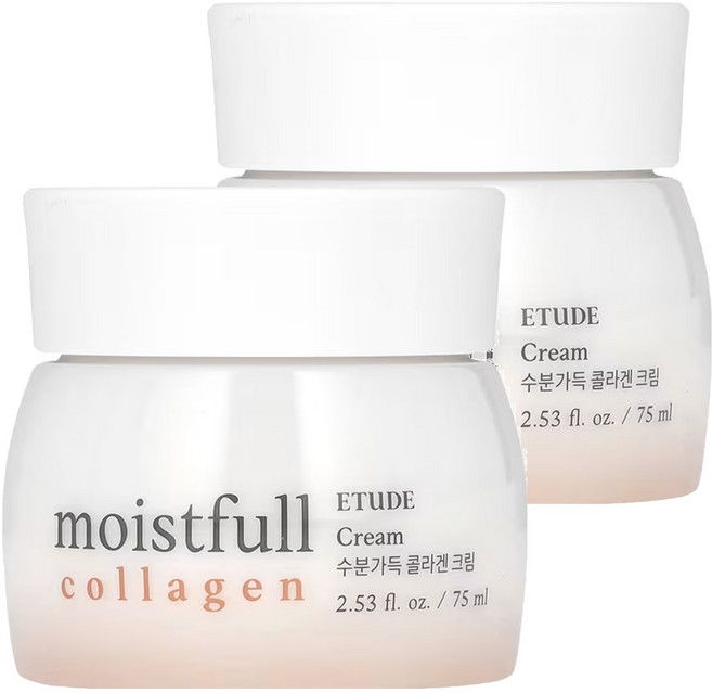 ETUDE 水足感膠原高保濕凝霜, 75ml, 2罐