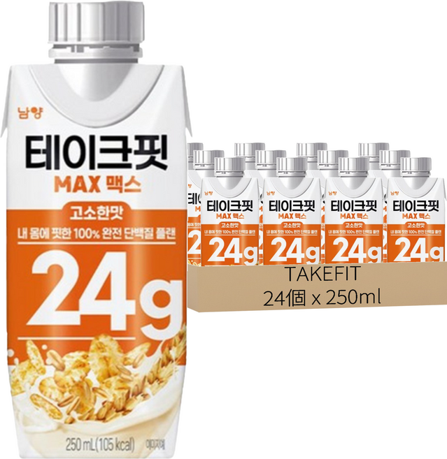 TAKEFIT MAX 蛋白飲 穀物口味, 250ml, 24個