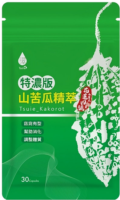 Tsuie 日濢 特濃版山苦瓜精萃, 30顆, 560mg, 1包