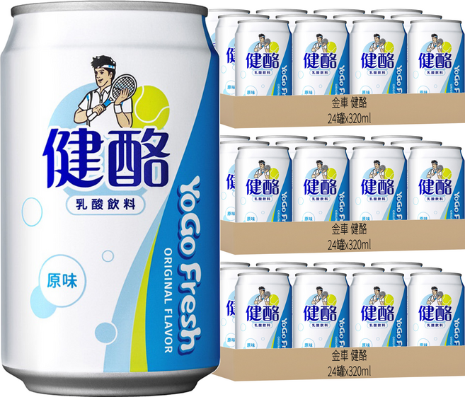 金車 健酪 乳酸飲料 原味, 320ml, 72罐
