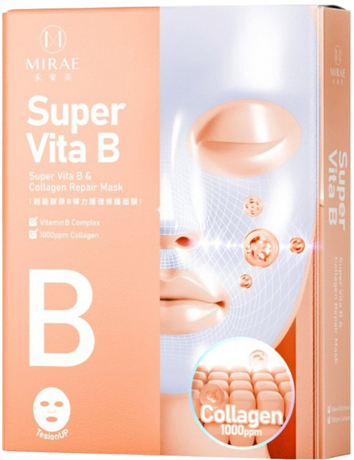 MIRAE 未來美 超能膠原B彈力護理修護面膜 108ml, 4入, 1組
