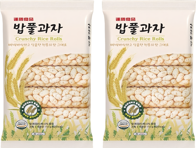 逢國食品 韓國 蜜糖米香餅, 110g, 2袋