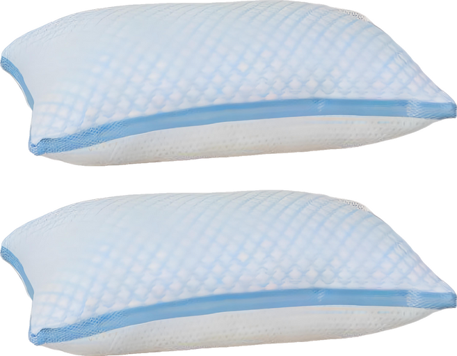 E-ROU 伊柔寢飾 冰絲獨立筒氧氣枕, 2個, 白色